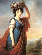 elisabeth vigee-lebrun Princess Eudocia Ivanovna Galitzine as Flora 1799 oil painting reproduction